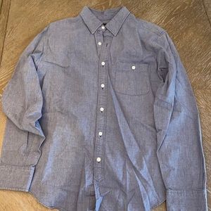 J Crew Casual Button Down Shirt Blue Medium